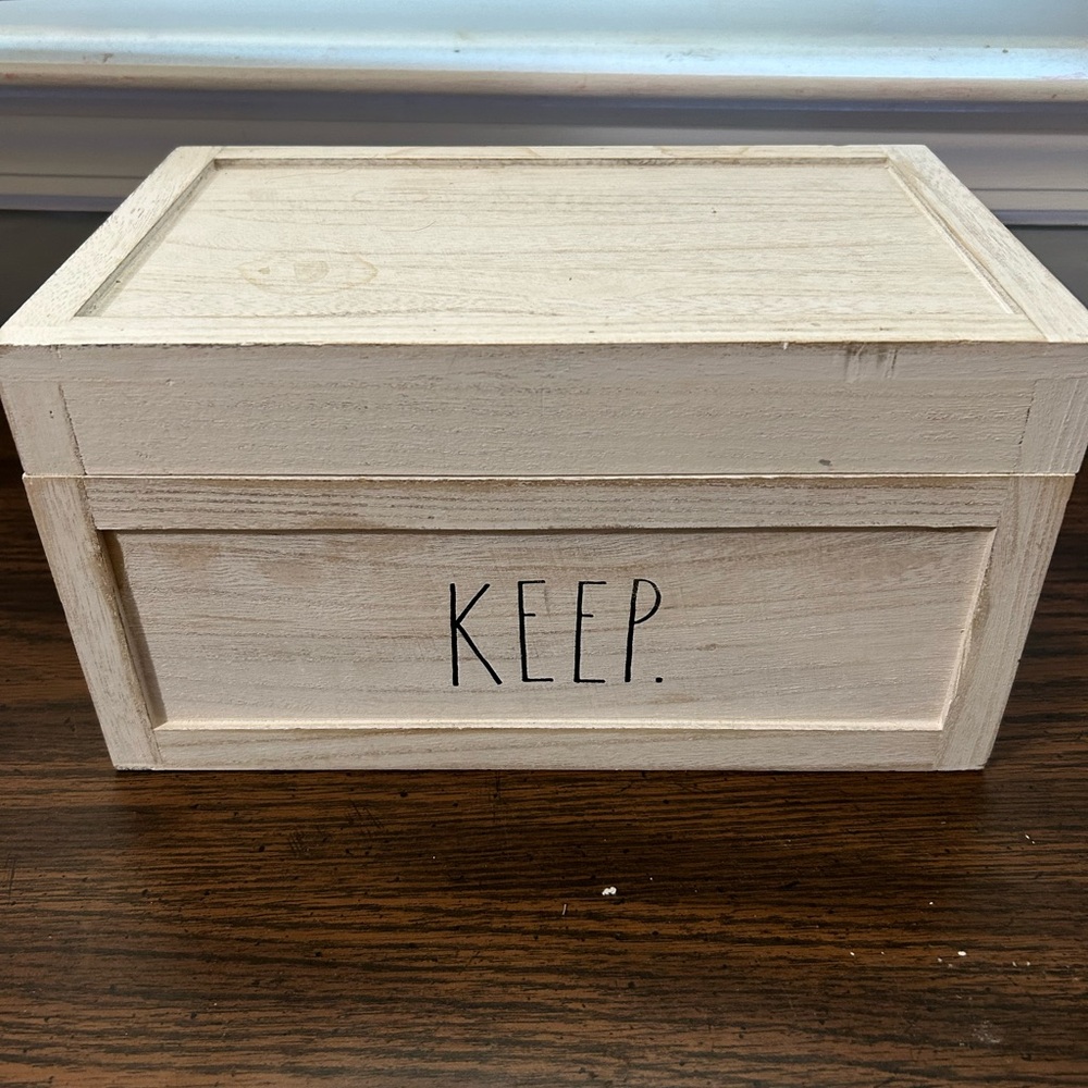 Rae Dunn Keep Storage Chest